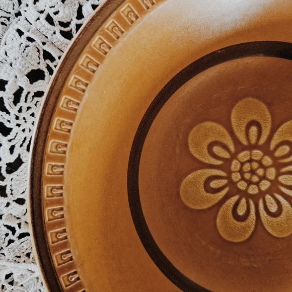 Vintage Empress Suzuka Stoneware Mosaic Brown Bowl By Haruta - Picture 2 of 6